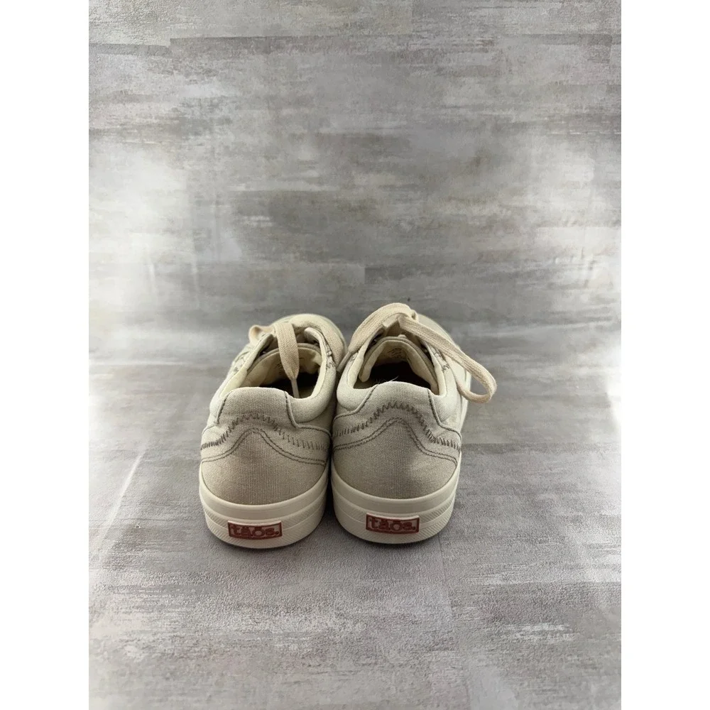 Taos Plim Soul Sand Beige Canvas Low Top Sneakers Women Size 8.5 PLS-13644_5